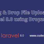 drag and drop file upload in laravel example