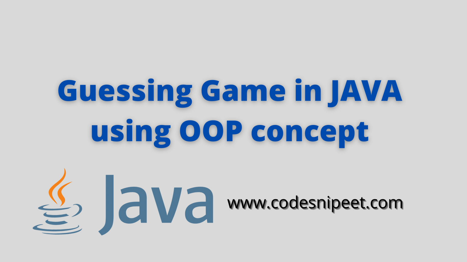 Java OOP Archives | Codesnipeet.com