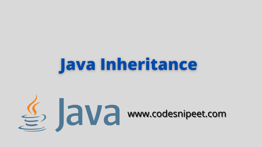 inheritance in java