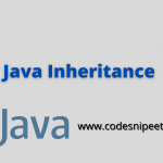 inheritance in java
