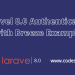 laravel authentication with breeze example