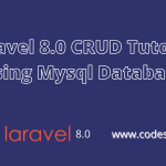 laravel crud tutorial using mysql database