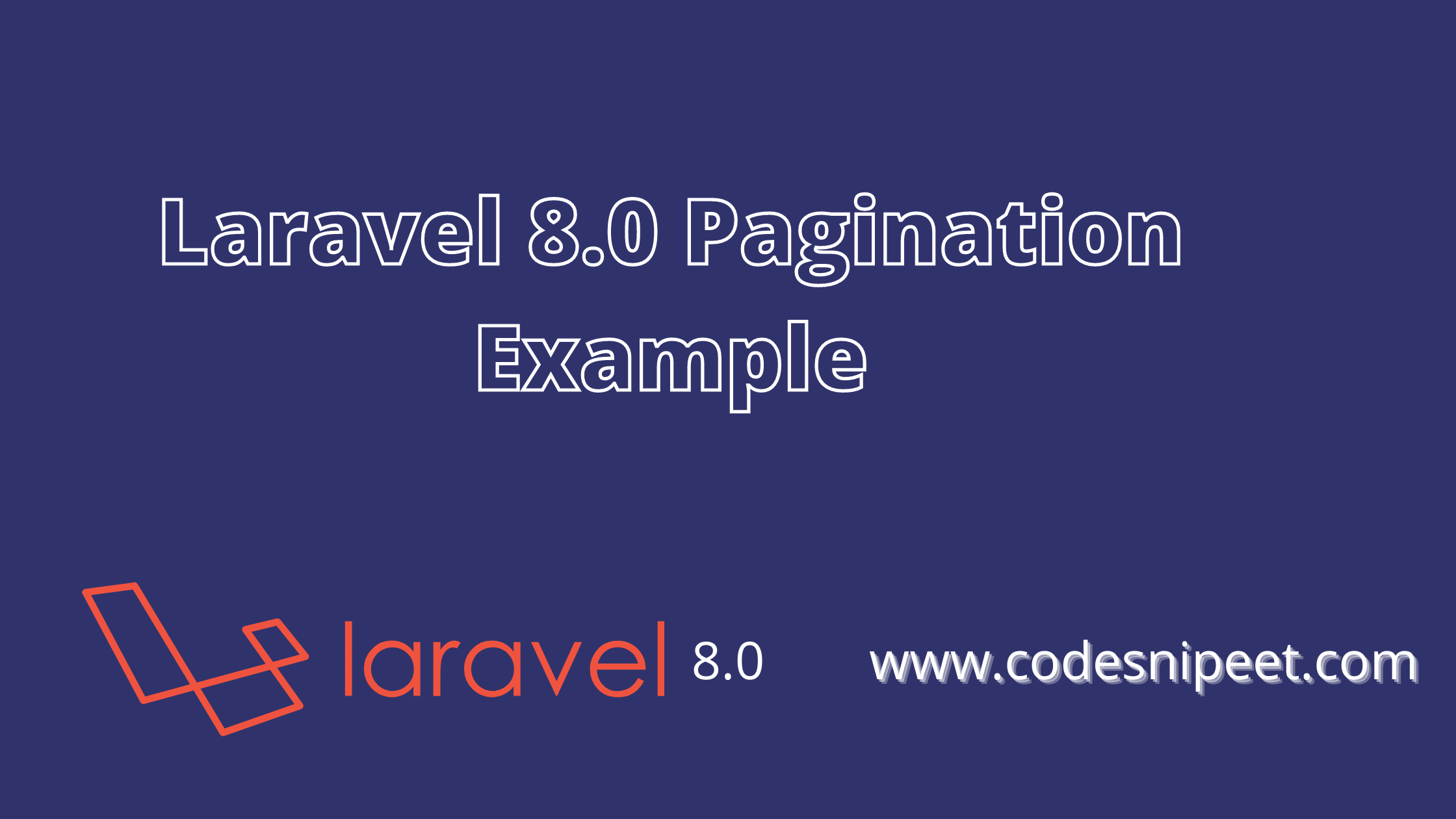 laravel pagination example