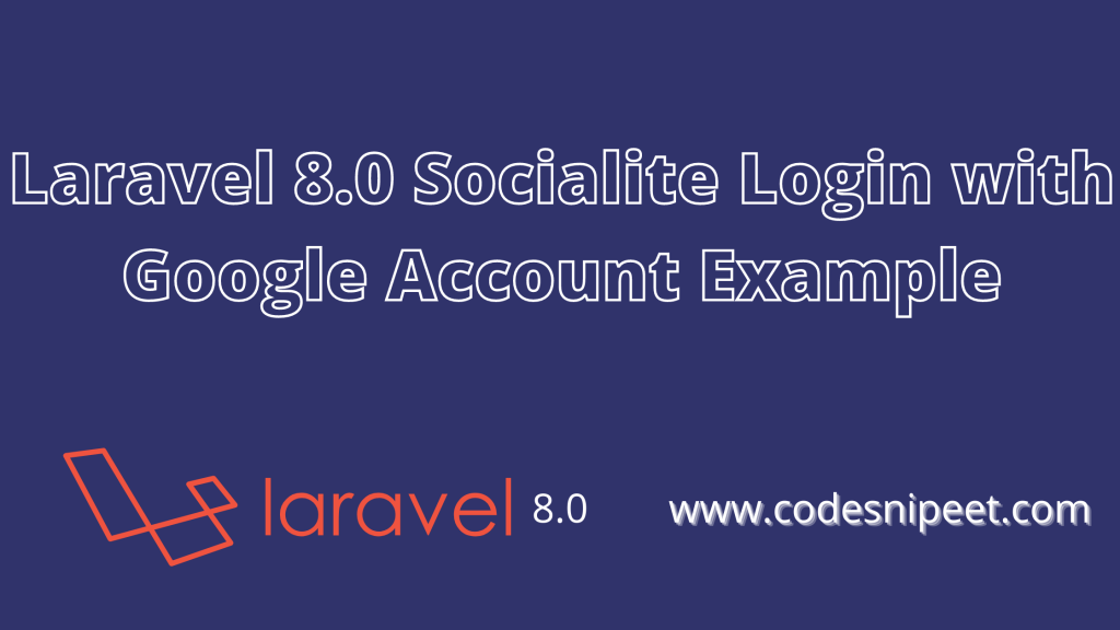 laravel socialite login with google example
