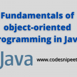 oop in java