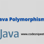 polymorphism in java