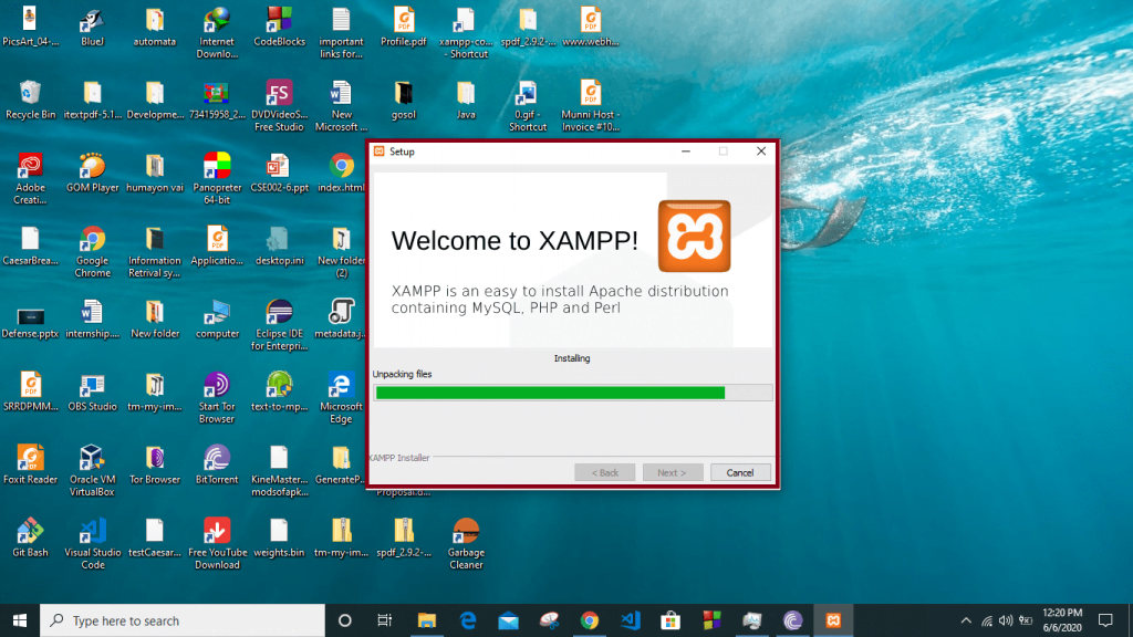 xampp windows 10 64 bit download