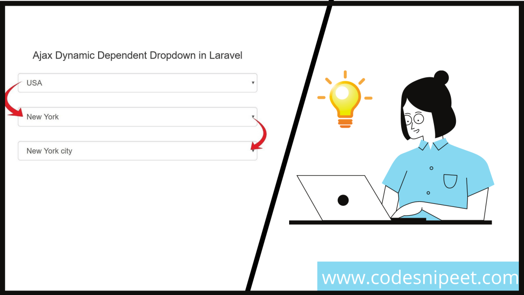 laravel dynamic dependent dropdown