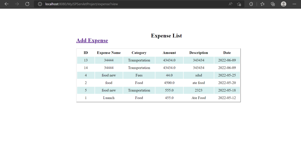 How to show data from MySQL database using JSP and Servlet