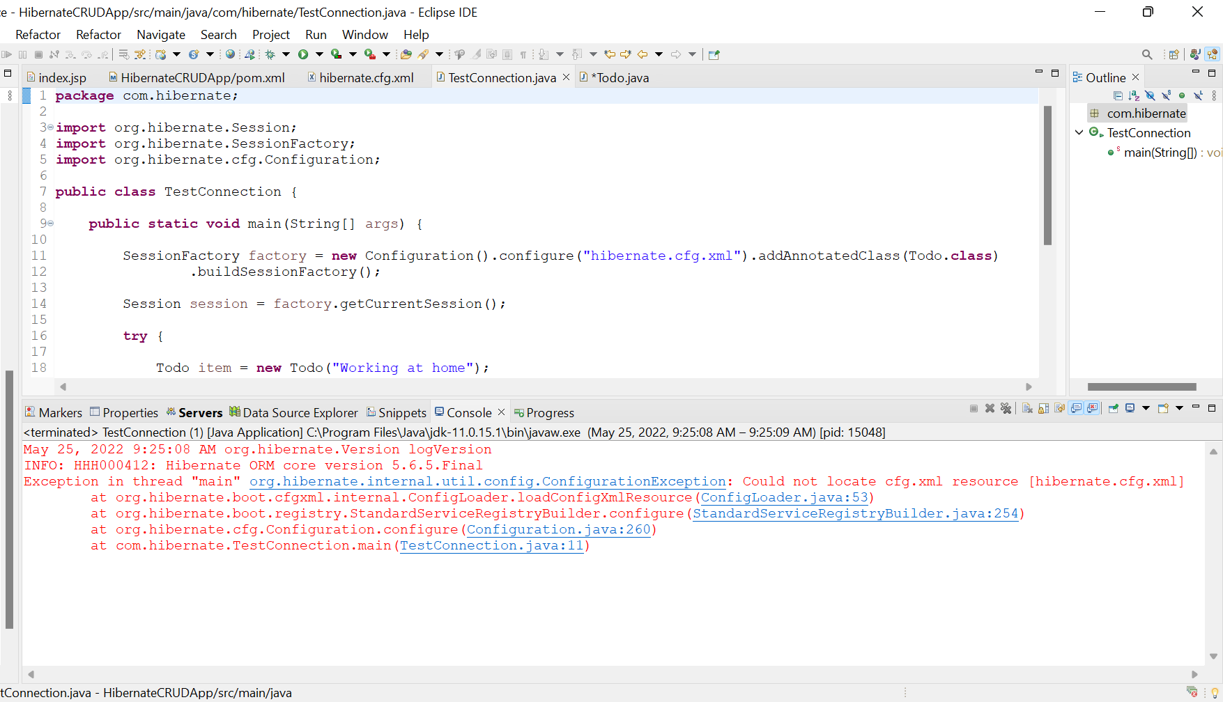 hibernate.cfg.xml location in maven project