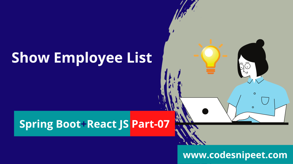 Spring Boot CRUD Example with Mysql React JS part-7
