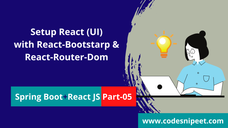 Read more about the article Spring Boot CRUD Example with Mysql React JS part – 5