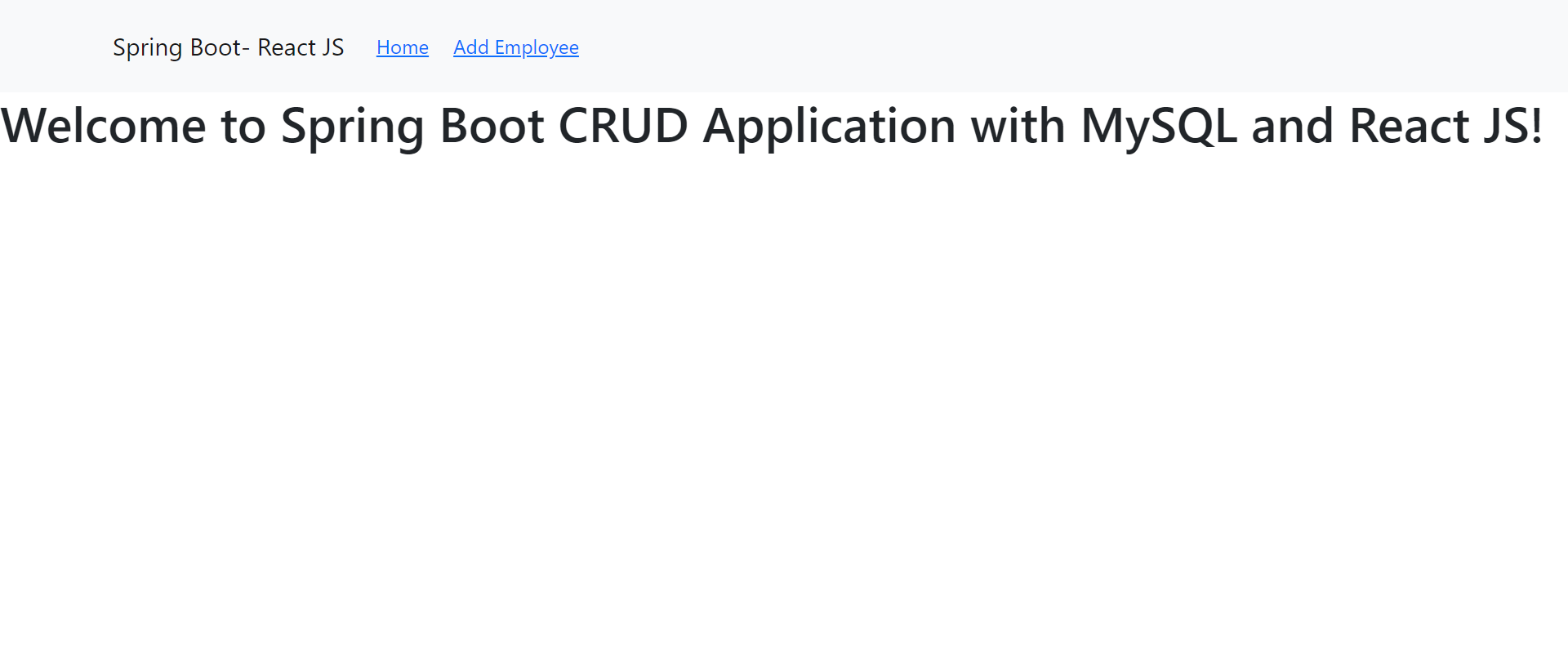 Spring Boot Crud Example With Mysql React Js Part Codesnipeet Com